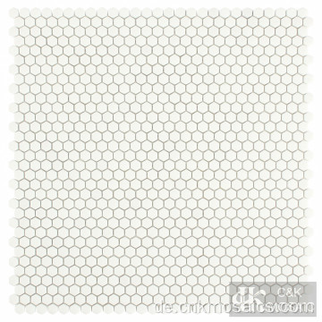 Mini Hexagon Glasmosaikfliese für Badezimmerwand